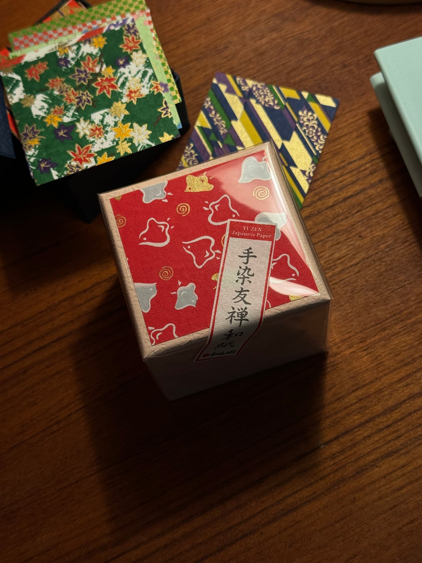 Yuzen Origami Paper Box – Pink