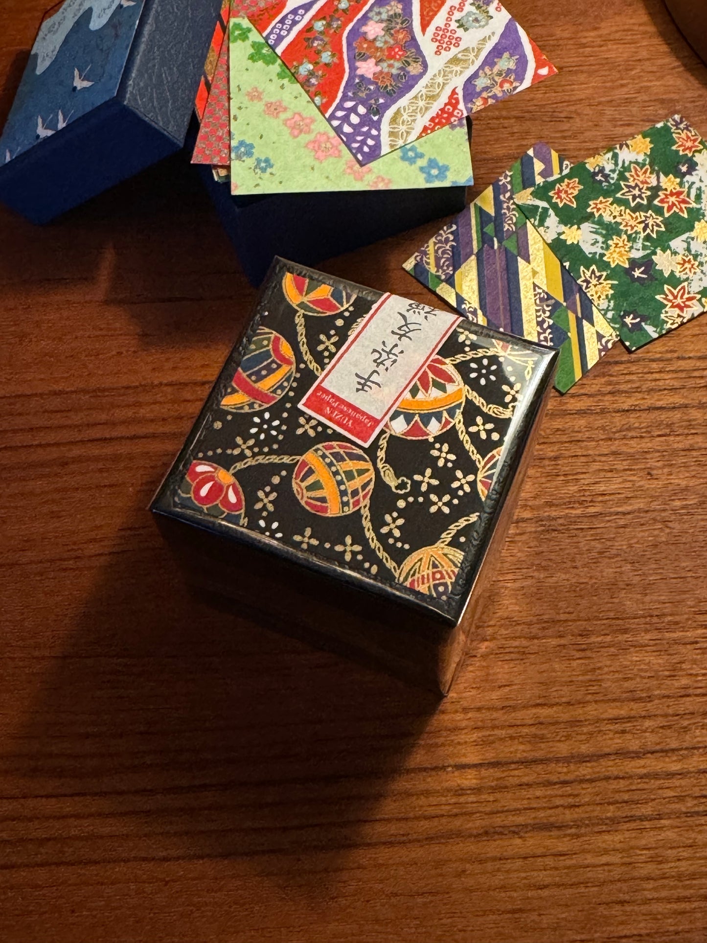 Yuzen Origami Paper Box – Black