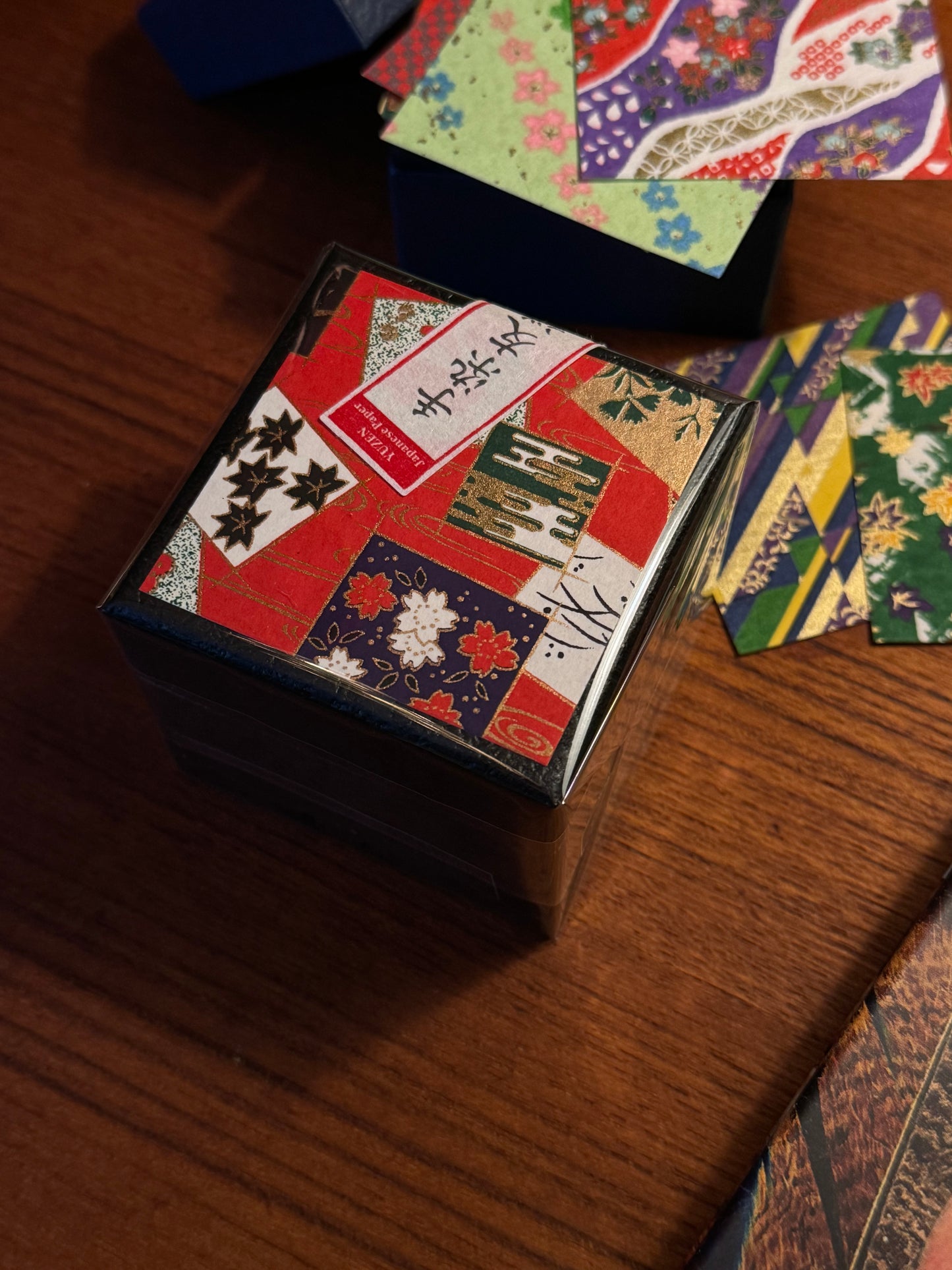 Yuzen Origami Paper Box – Black