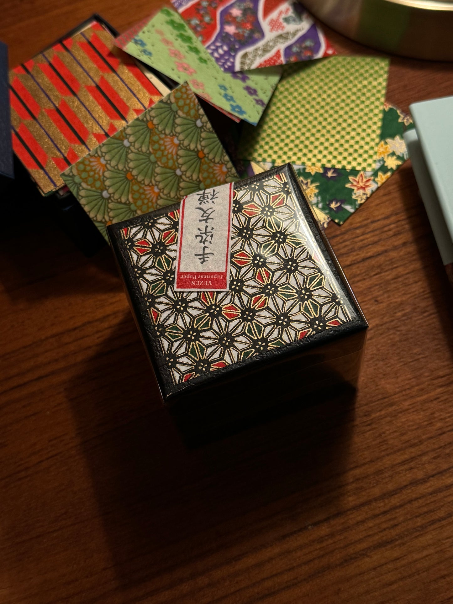 Yuzen Origami Paper Box – Black