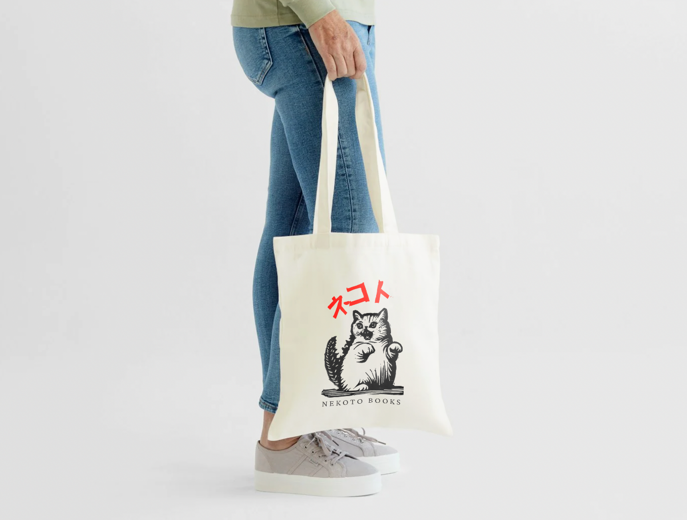 Nekoto Books x Mims Tote Bag - Catzilla