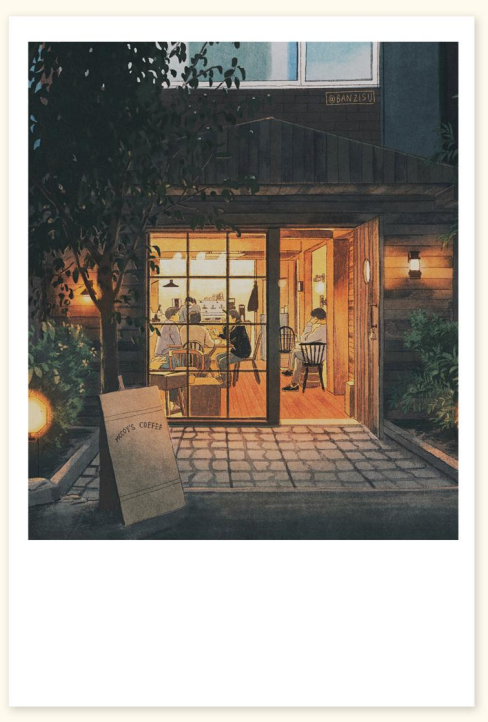 [Banzisu] BZ9 Postcard - Cafe McCoys