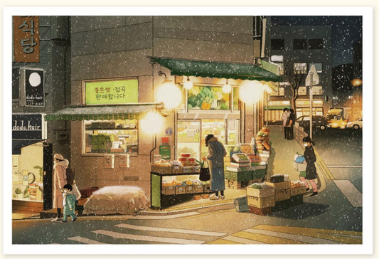 [Banzisu] BZ11 Postcard - Fruit Shop