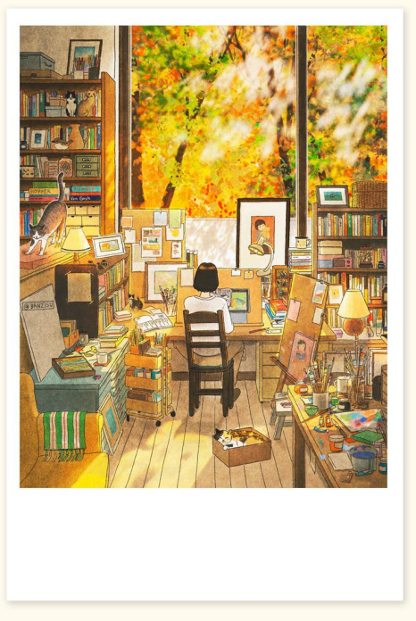 [Banzisu] BZ25 Postcard - Autumn Studio