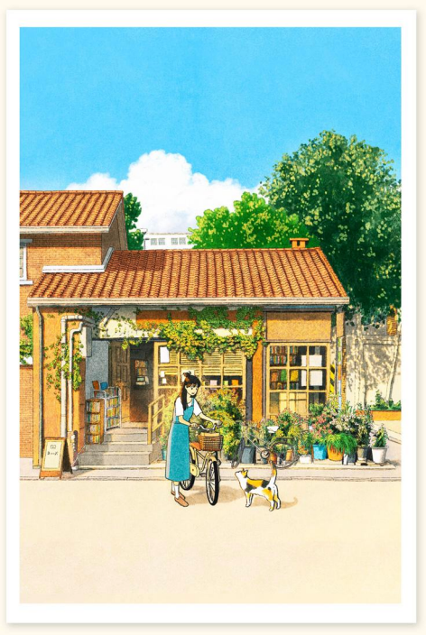 [Banzisu] BZ38 Postcard - Cover Illustration for I Love Ordinary Things